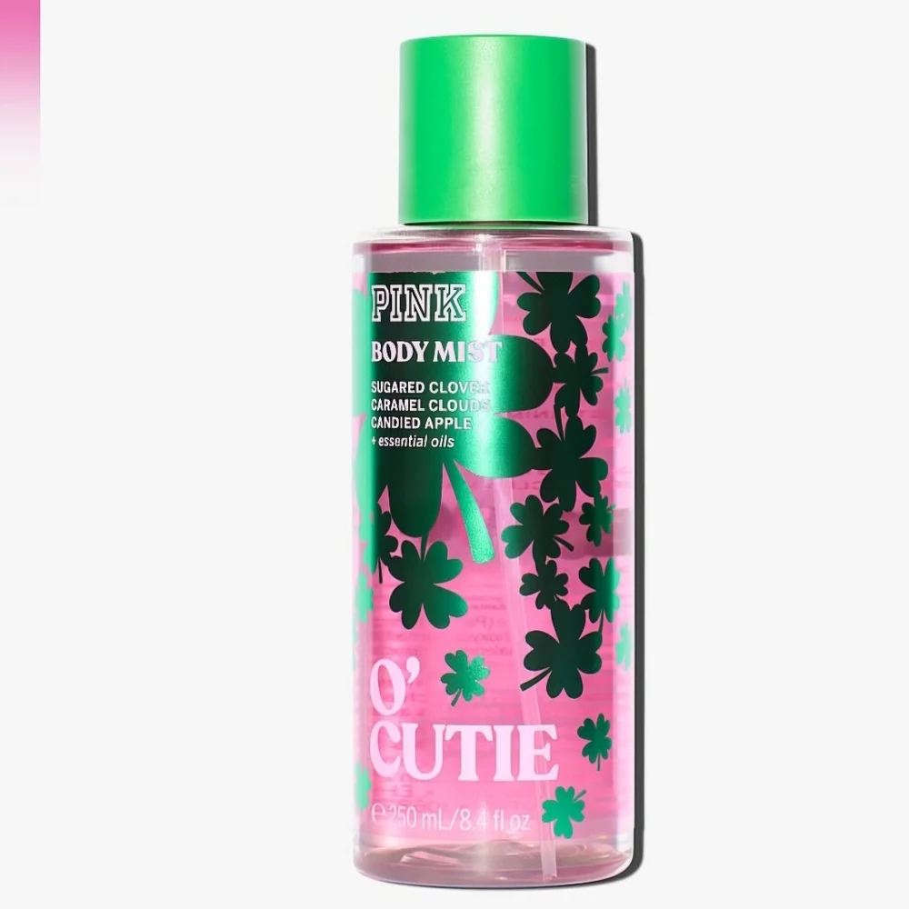 PINK O'Cutie ST. PATTY'S DAY limited edition Body Mist FFM NEW 8.4 oz